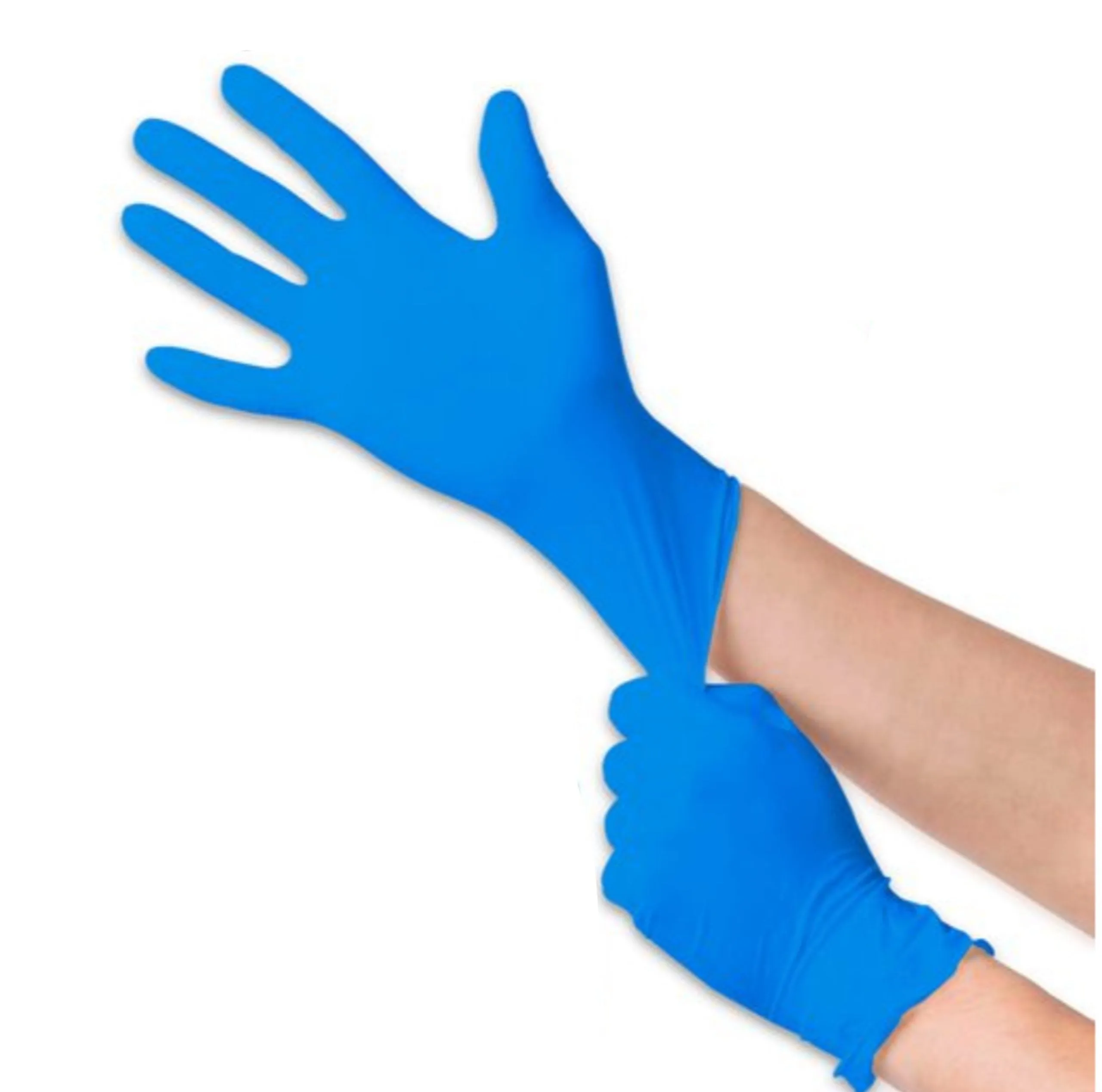 4 mil Nitrile Gloves Blue (100 Pieces/Case) S"