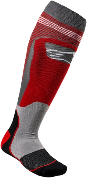 ALPINESTARS MX Plus 1 Socks - Red/Gray - Small/Medium 4701820-318-SM