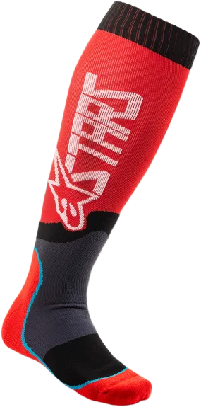 ALPINESTARS MX Plus 2 Socks - Red/White - Large/2XL 4701920-32-L2X