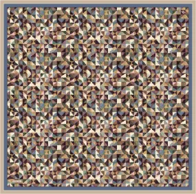 Armine Mosaic Whirl Turkish Silk Scarf #3