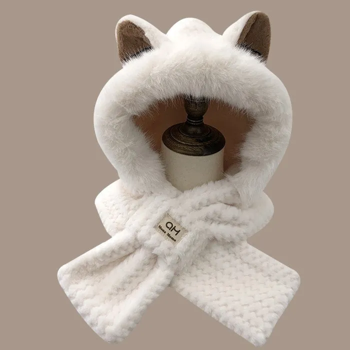 Autumn And Winter Cute Furry Fox Ear Hat