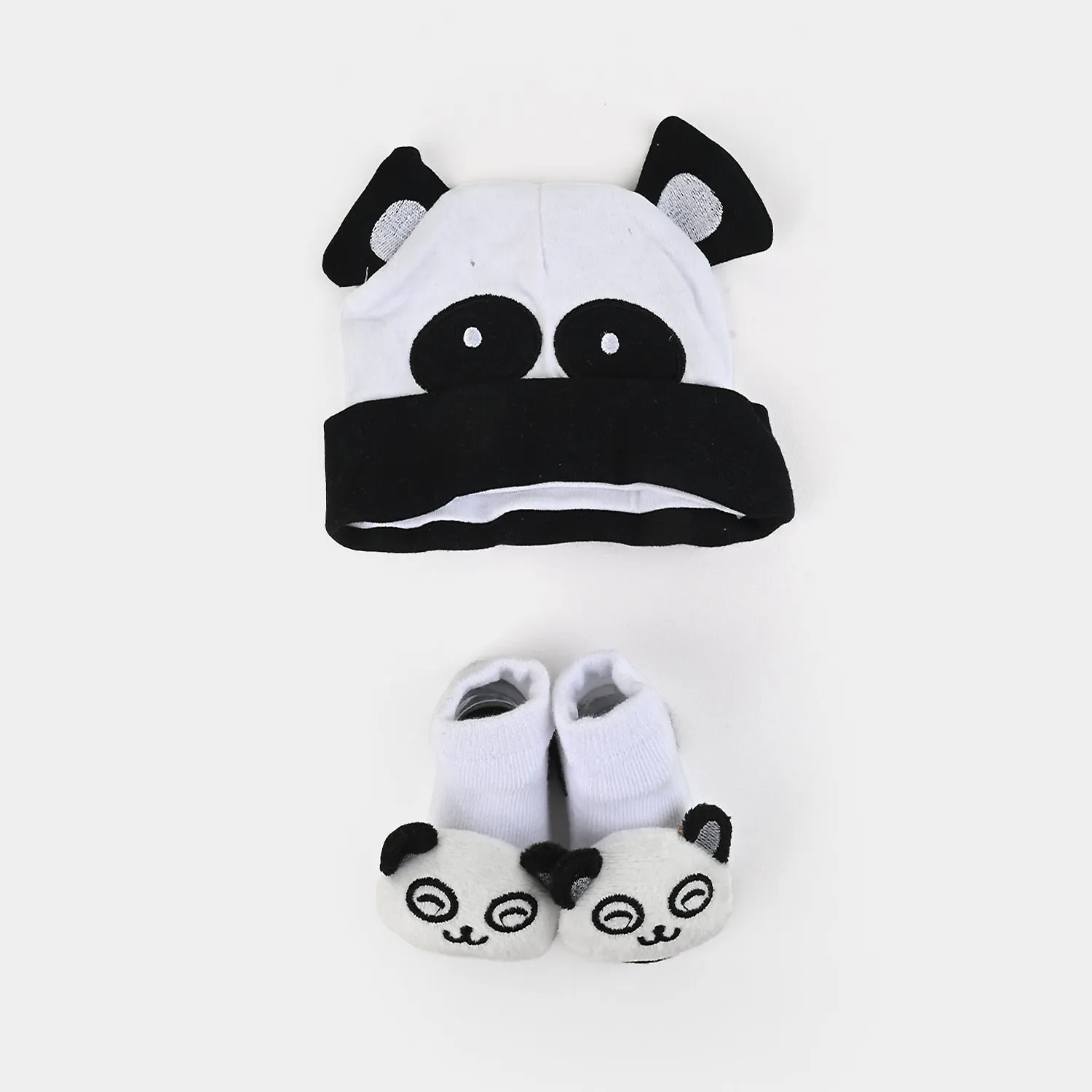 Baby Cap/Hat & Socks/Booties Set | 0-3M 