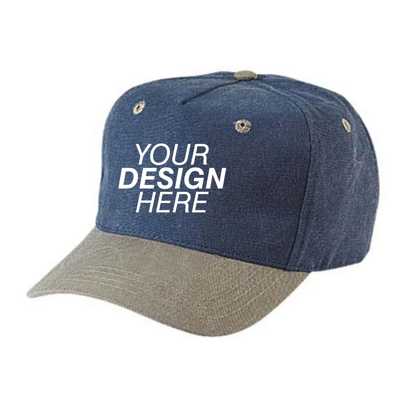 Cobra Caps Stone Washed 5-Panel Cap