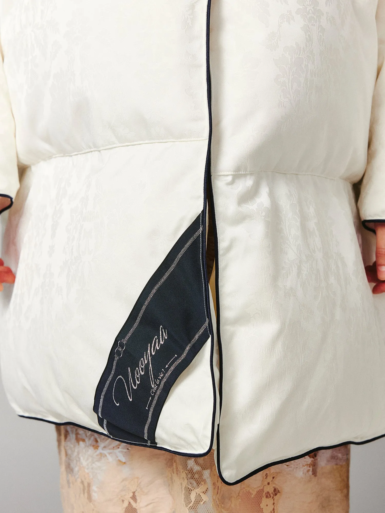 Duvet-inspired puffer coat