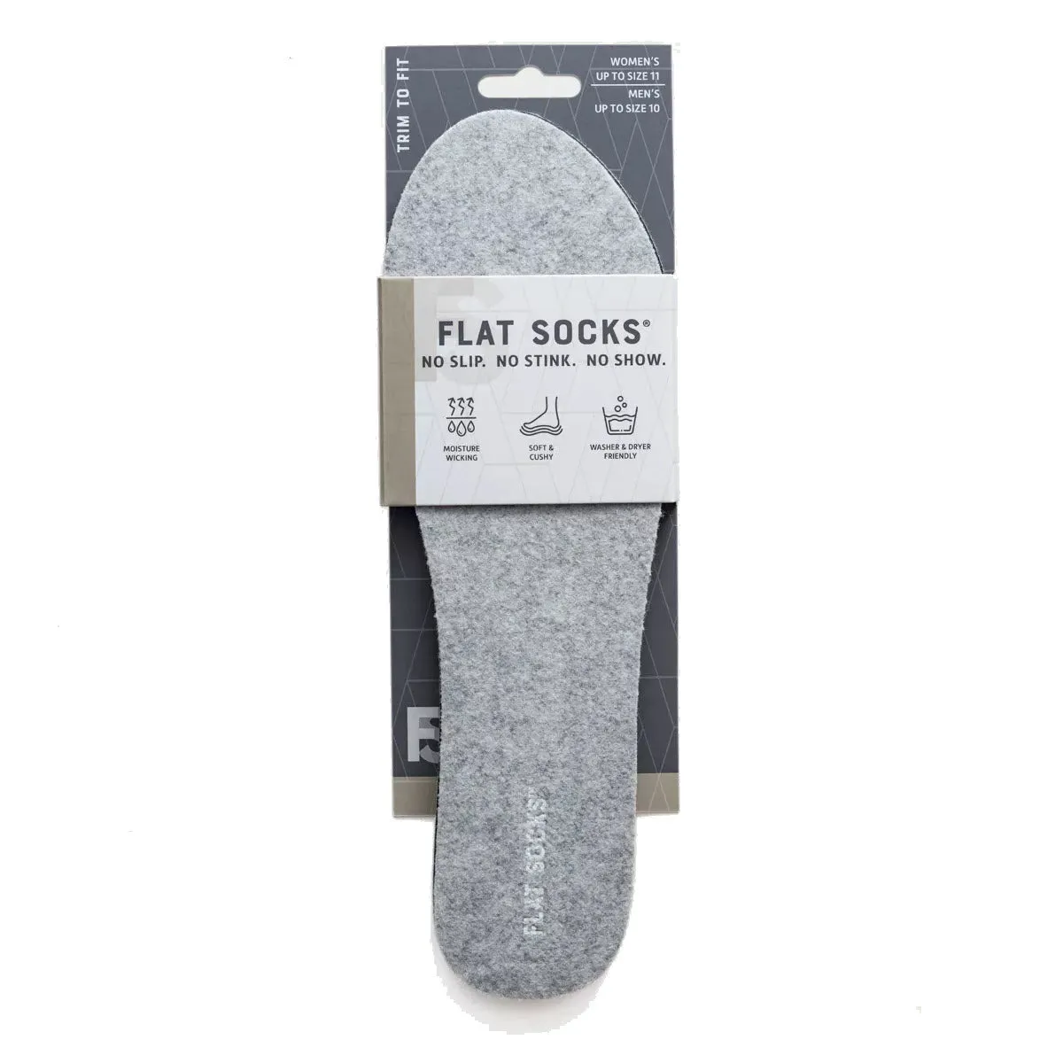 FLAT SOCKS LIGHT GRAY - MENS