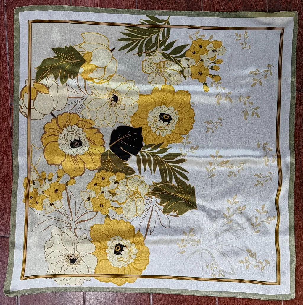 Forsters Finery Mulberry Silk Scarves. 27x27 inches Square