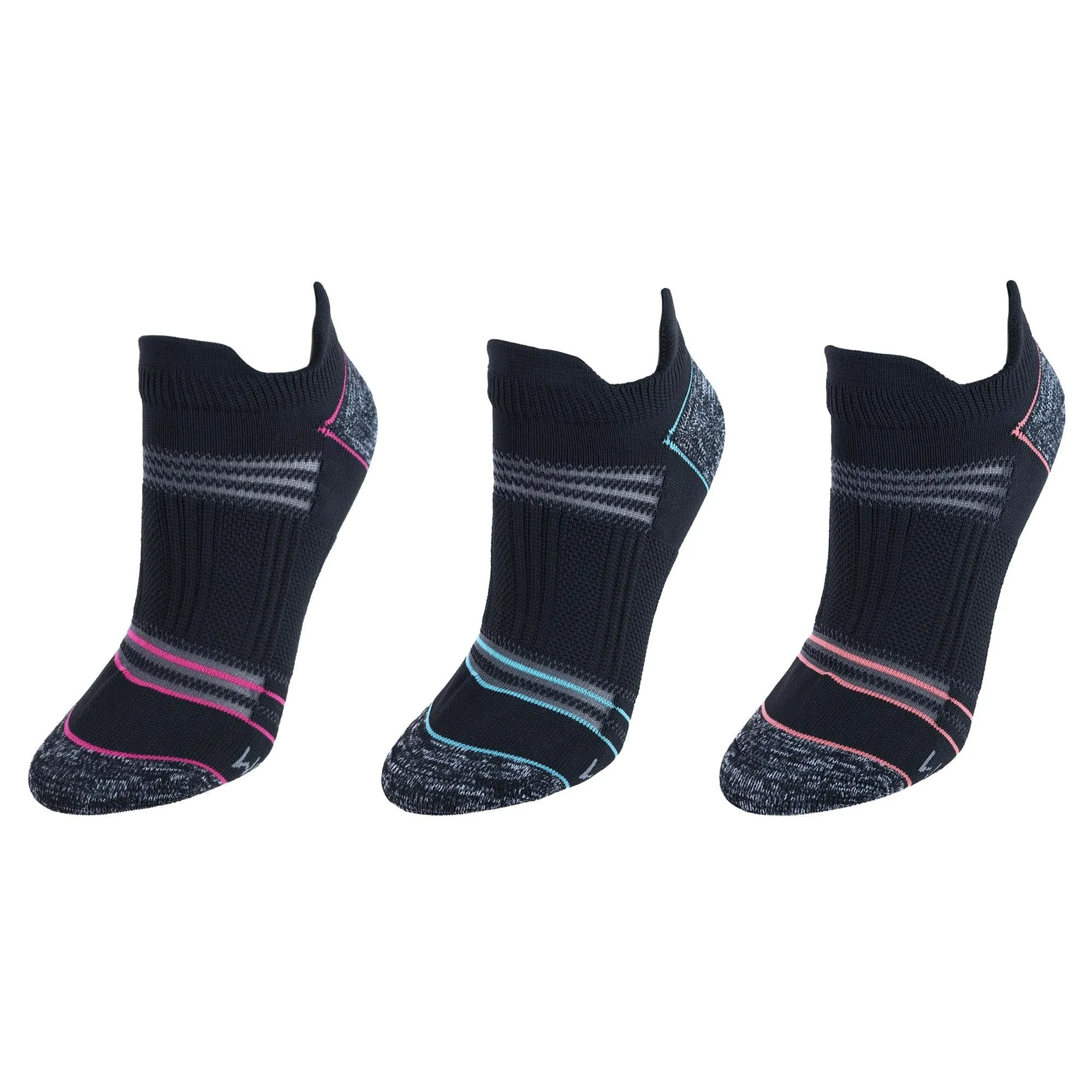 Fruit of the Loom Women's Premium Seamless No Show Tab Socks (3 Pack)