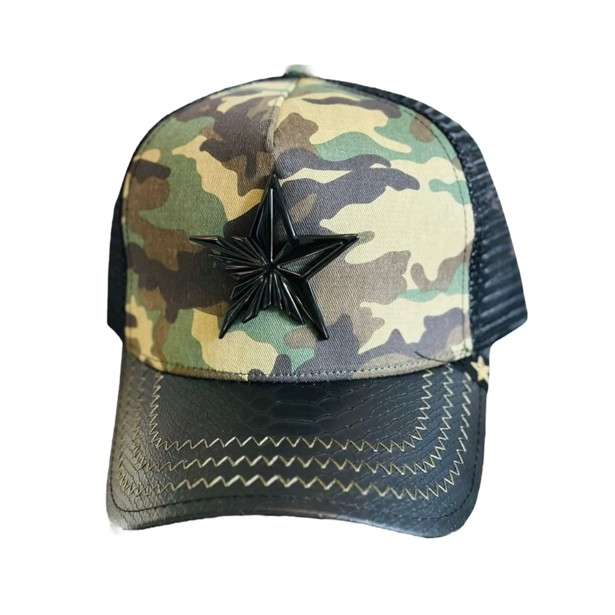 GOLD STAR HATS: Star Trucker Hat GS282