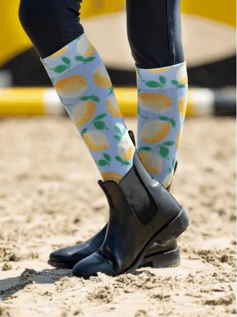 HKM Austin Lemon Print Boot Socks