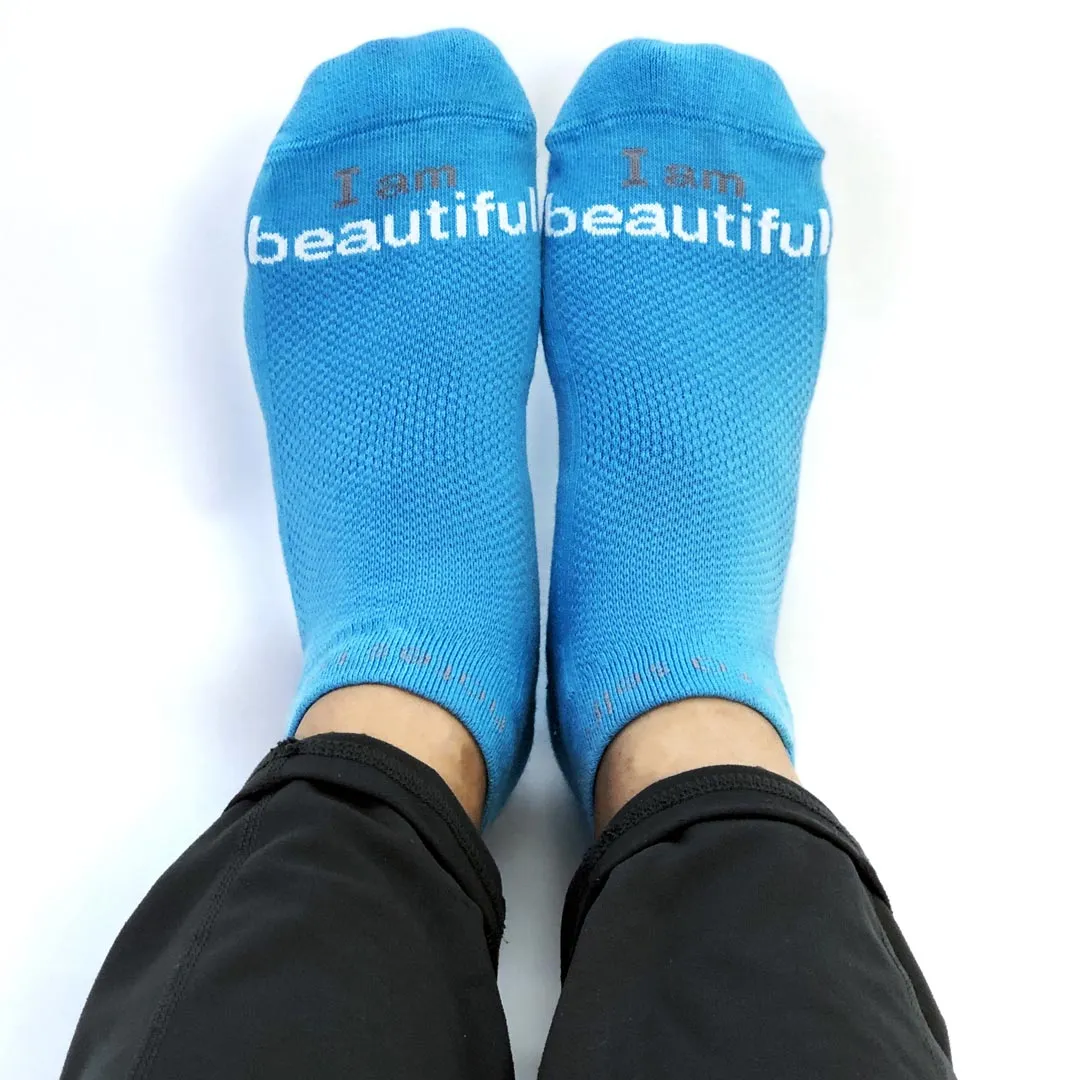 I am beautiful™ aqua low-cut socks