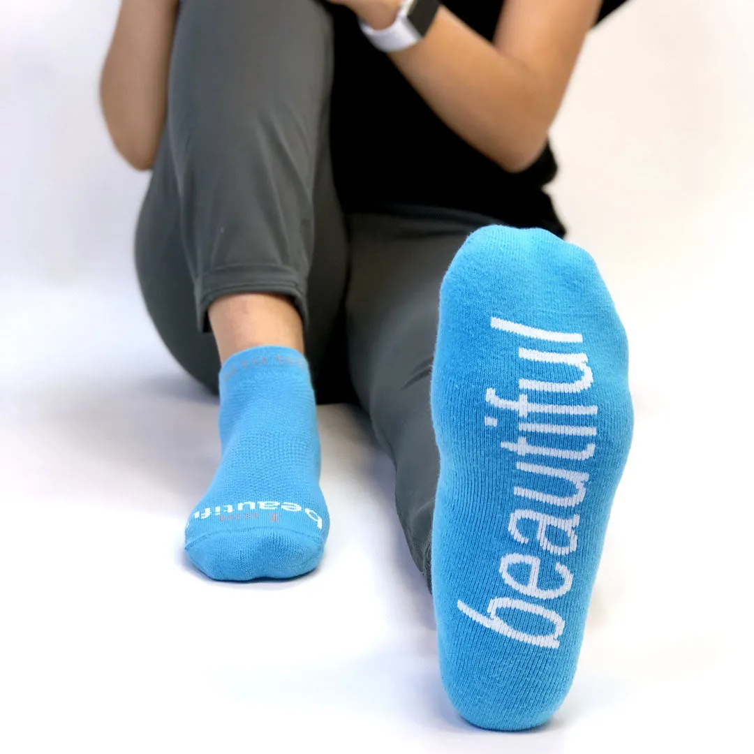 I am beautiful™ aqua low-cut socks