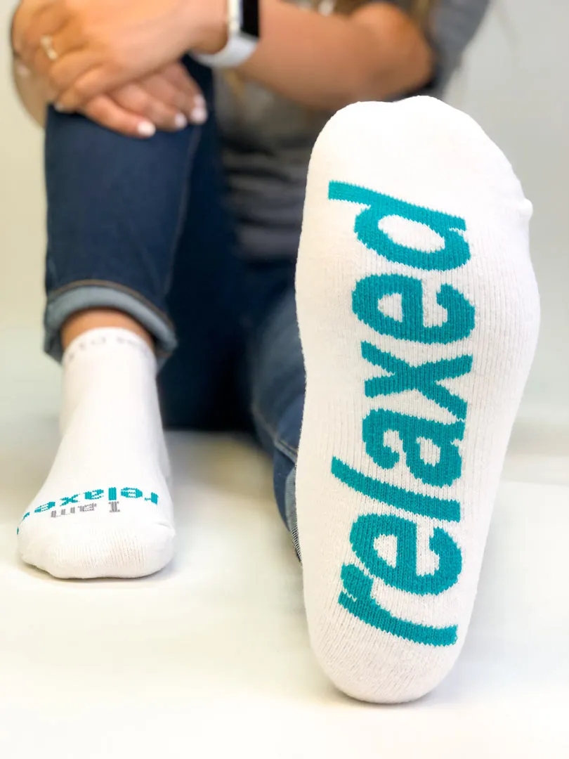 I am relaxed® white low-cut socks