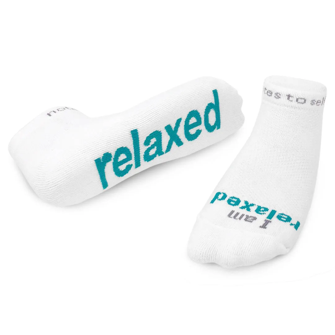 I am relaxed® white low-cut socks