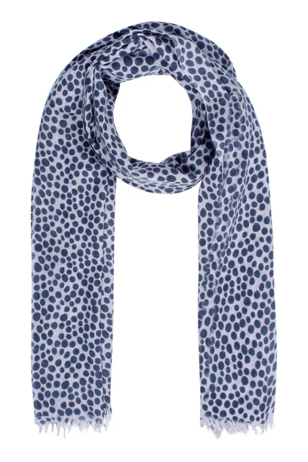 Indigo Dot Delight Scarf