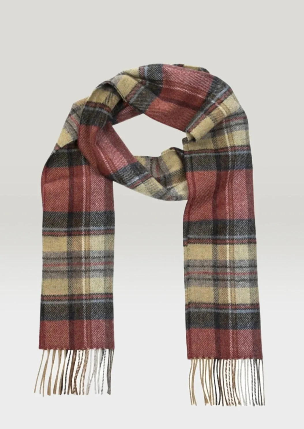 John Hanly Lambswool Scarf | Check