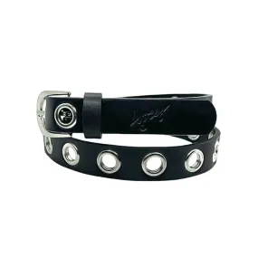 Loosey 'Skinny Black Grommet Hole' Belt