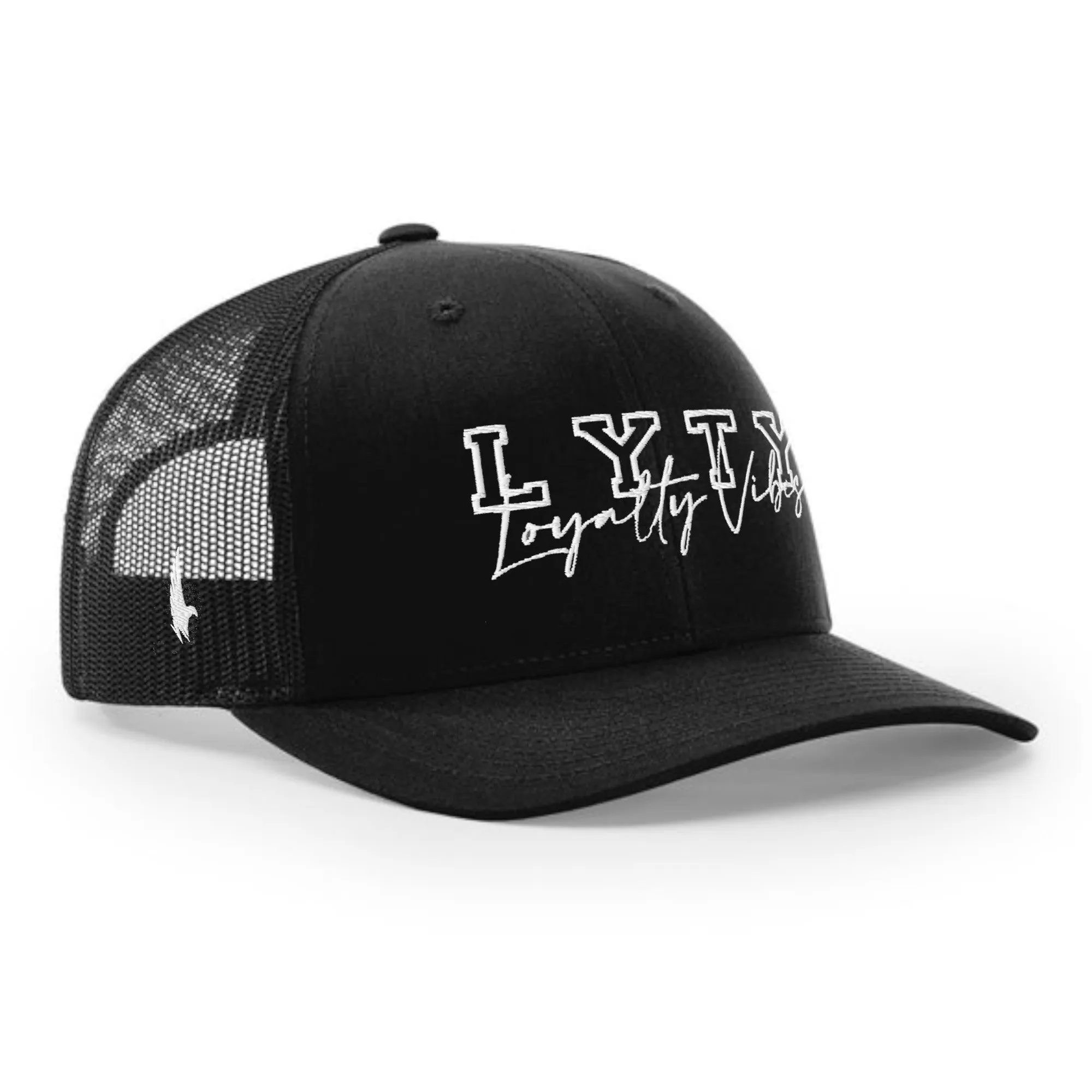 LOYALTY VIBES Varsity Logo Trucker Hat