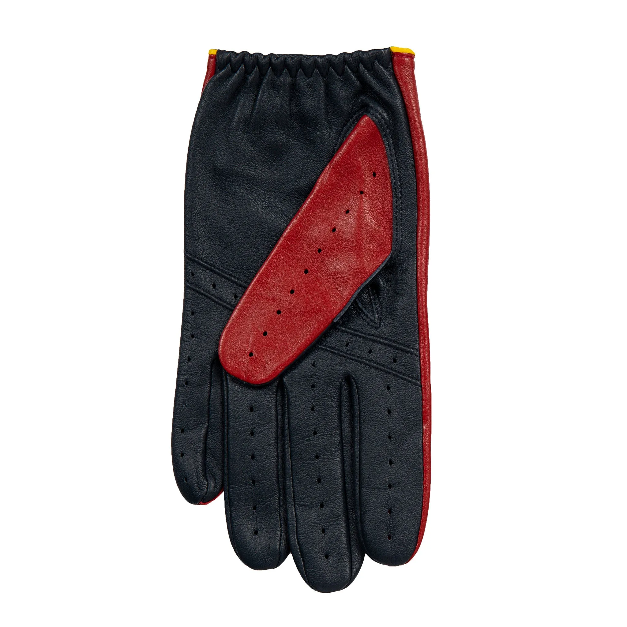 Men’s Touchscreen Three-Colour Leather Driving Gloves