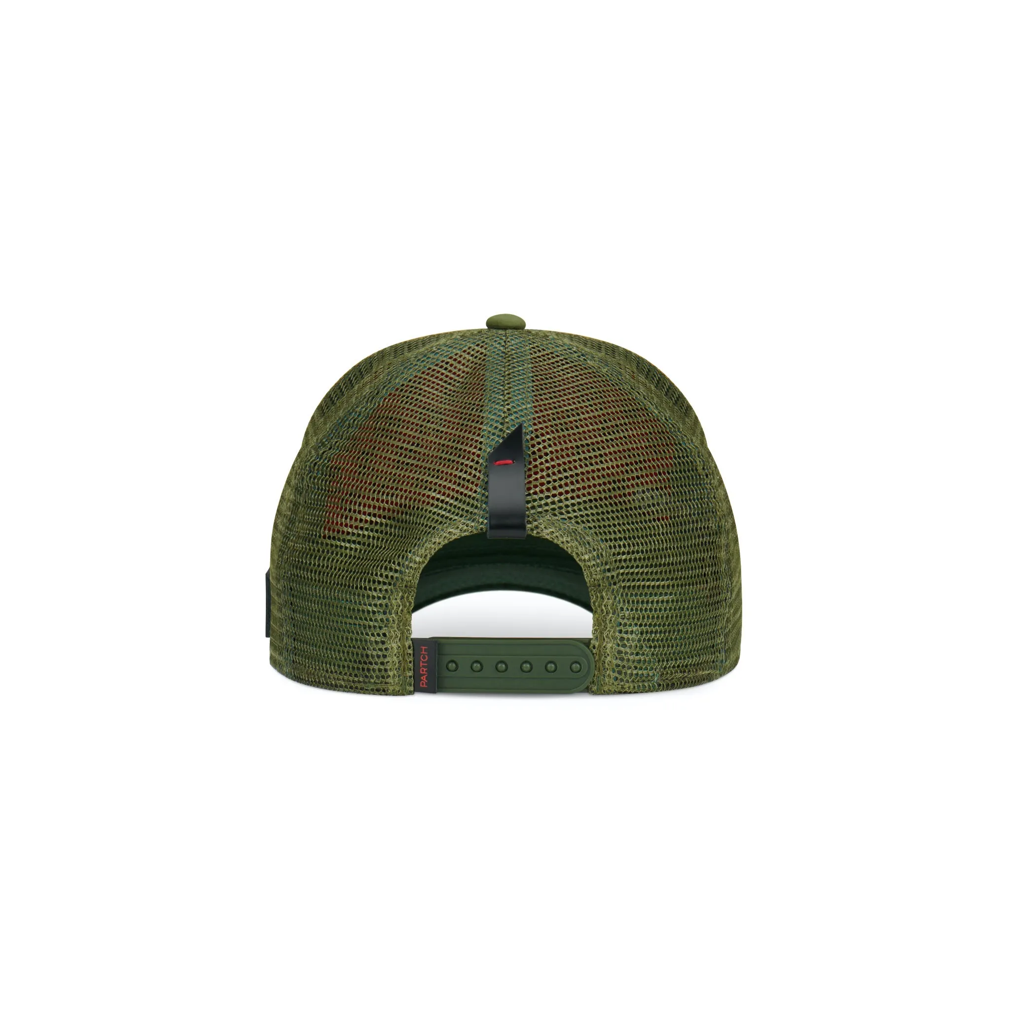 PARTCH Sense Trucker Hat Khaki Green Removable Clip