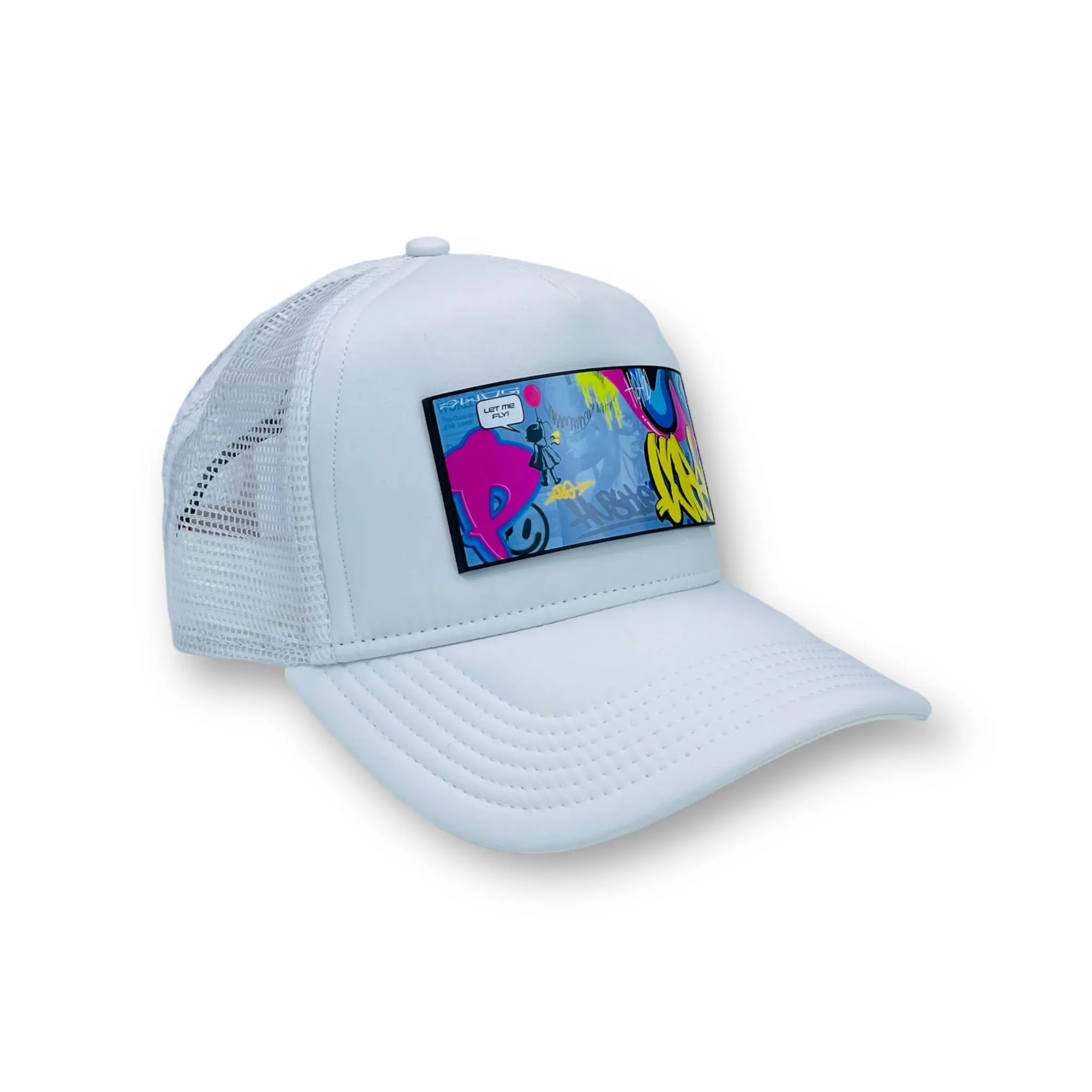 PARTCH Sense Trucker Hat White Removable Clip