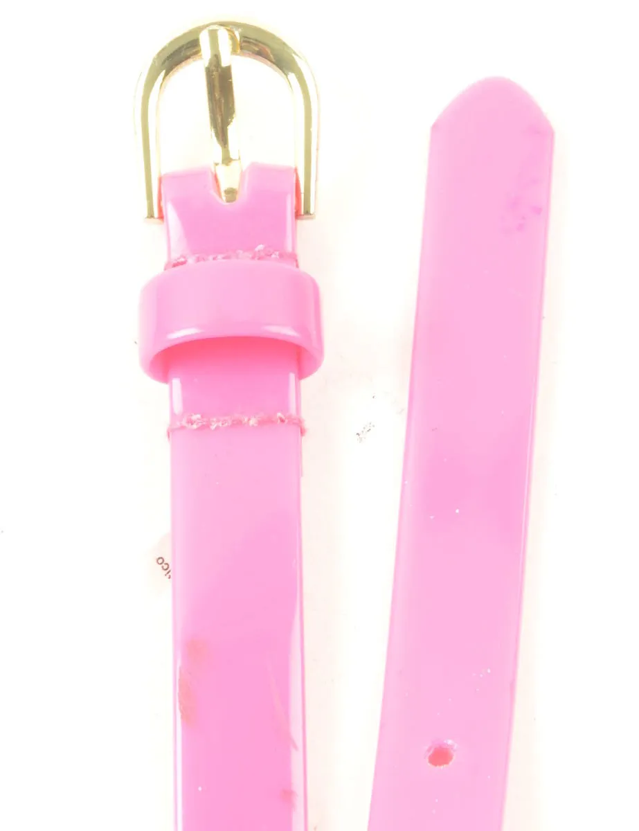 Pink Skinny Belt - L