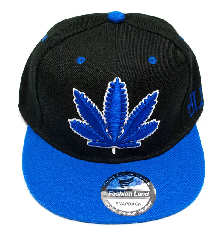 "Marijuana" Snap Back Flat Bill Trendy Caps