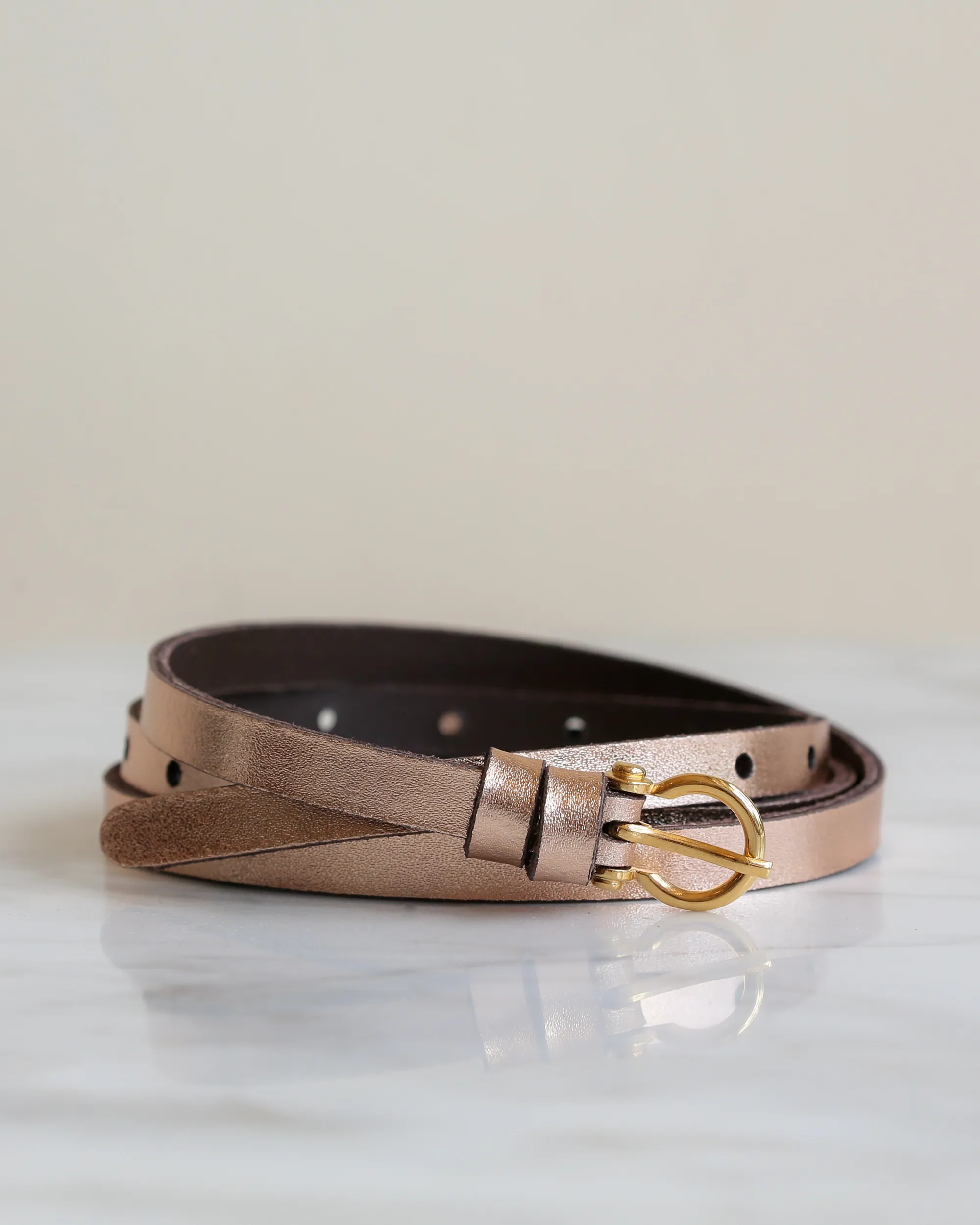 Skinny Leather Belt