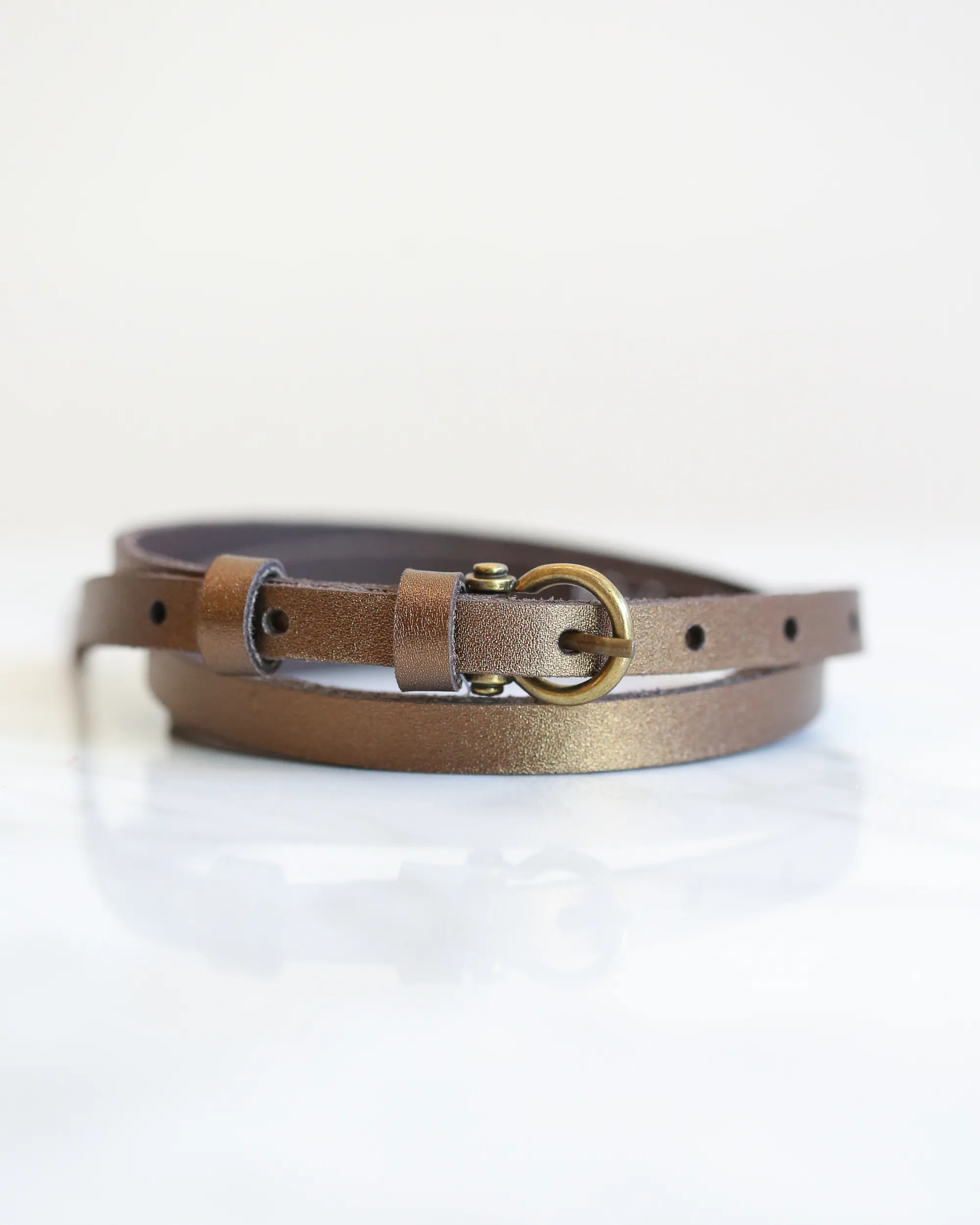 Skinny Leather Belt