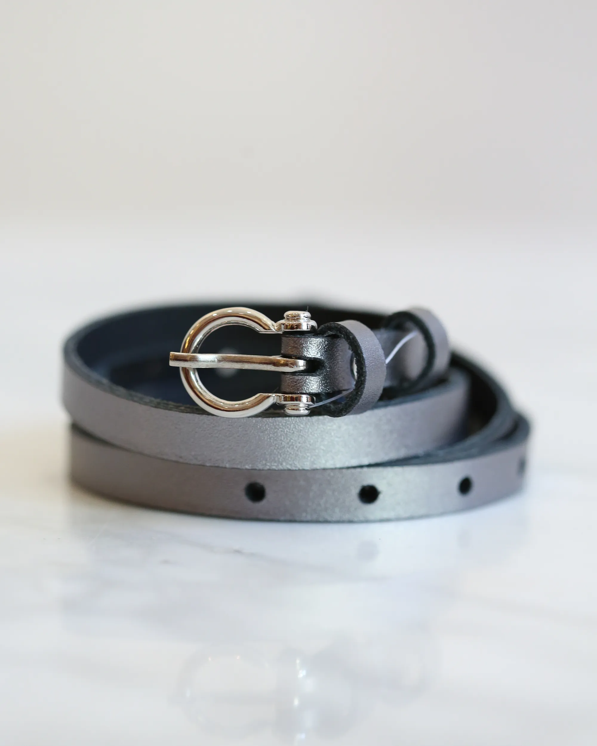 Skinny Leather Belt