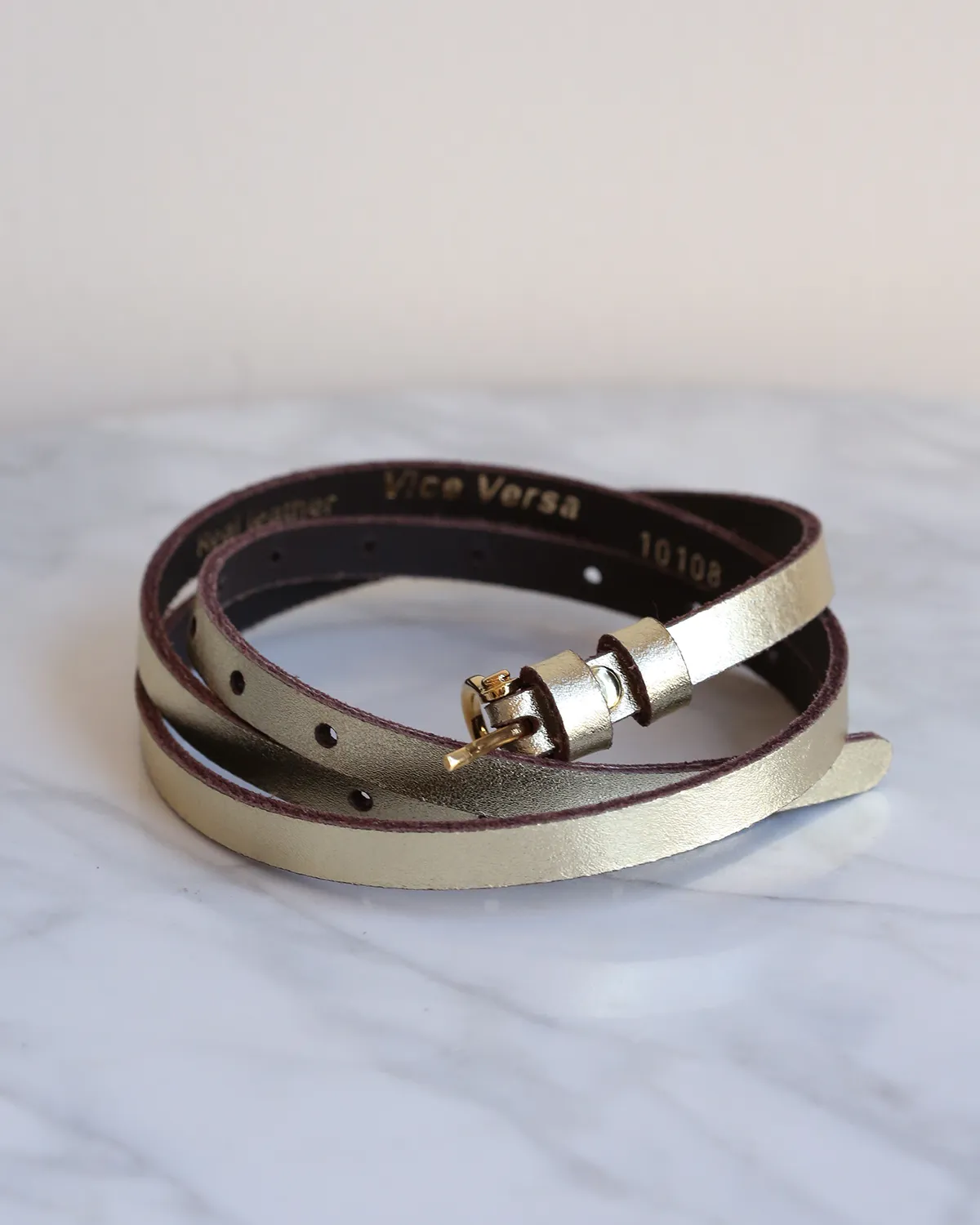 Skinny Leather Belt