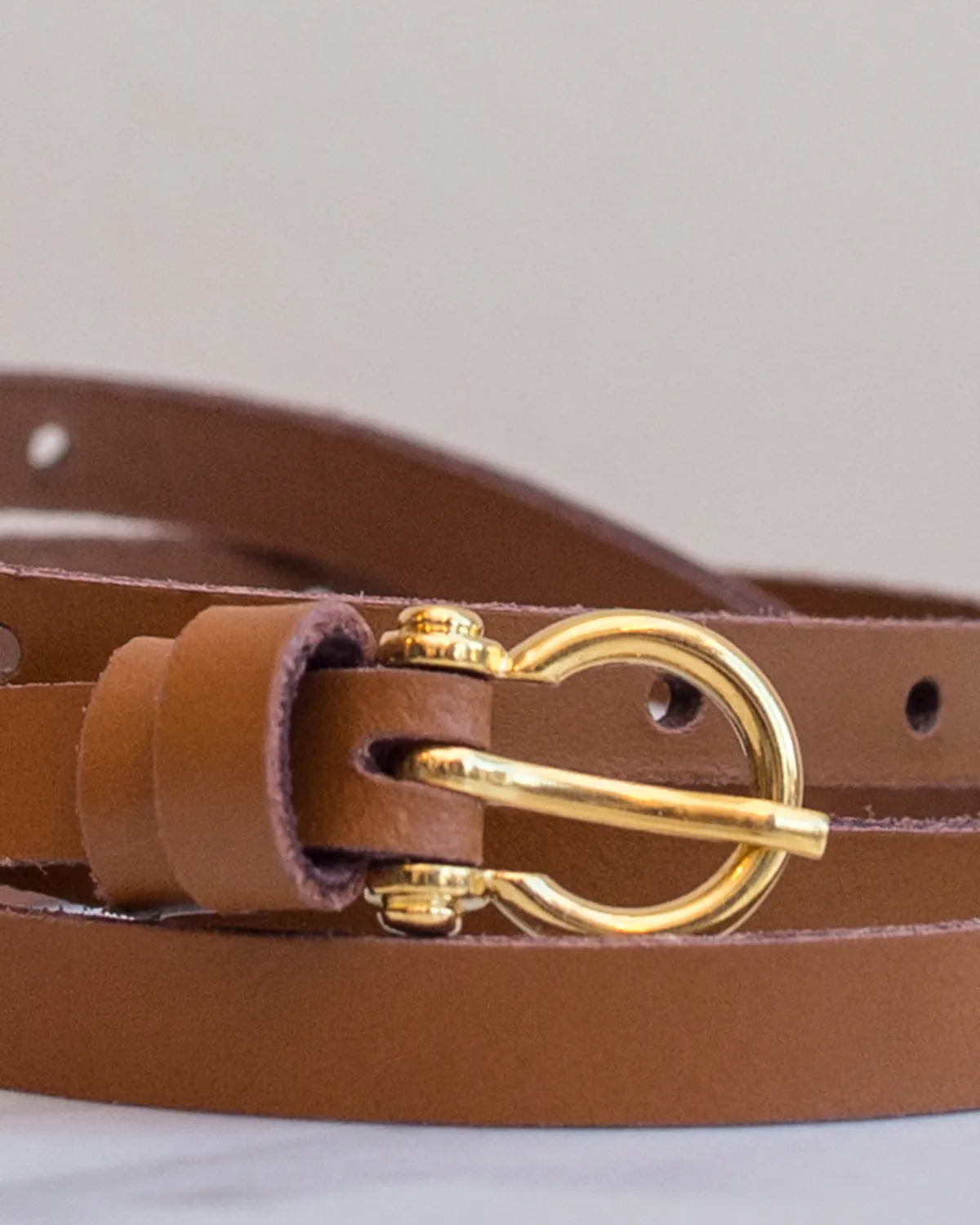 Skinny Leather Belt