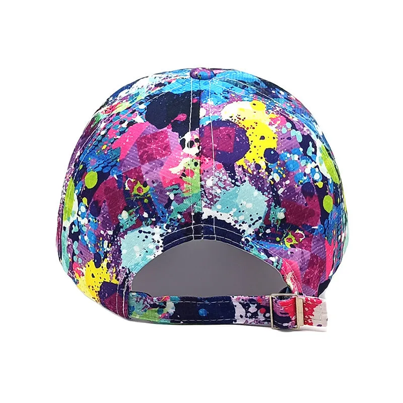 Spring And Summer Printing Sun-proof Trendy Hip Hop Painted Peaked Cap