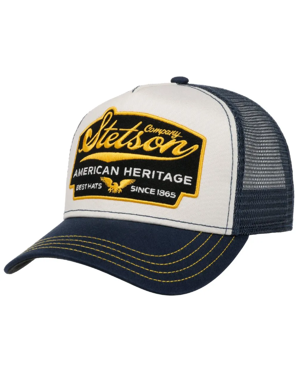 Stetson American Heritage Blue White Trucker Cap