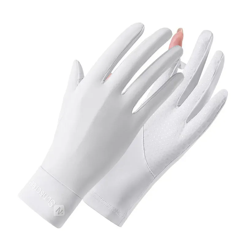 Summer Women's Sunscreen Gloves Are UV Resistant Ice Resistant And Can Expose Fingers During Outdoor Cycling