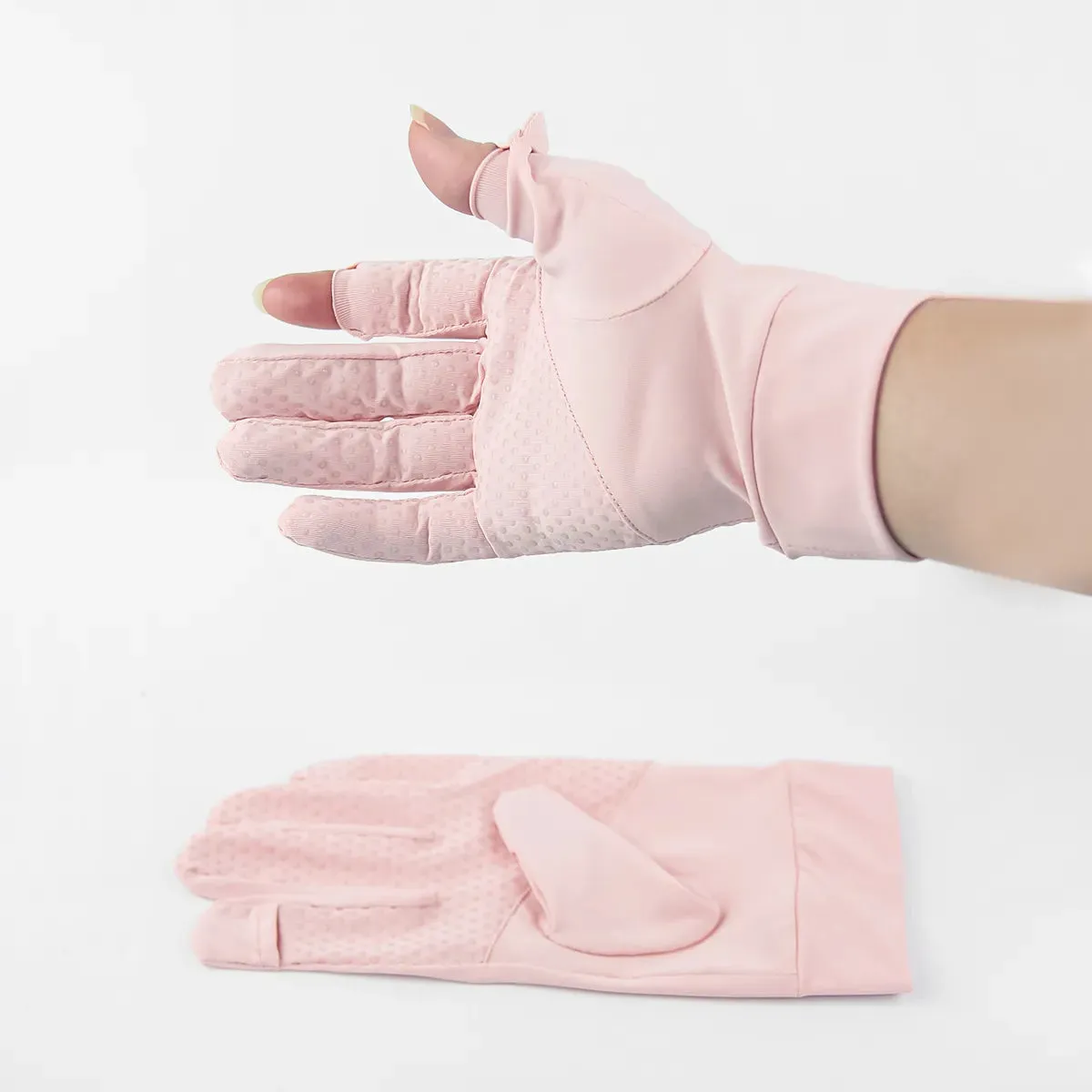 Summer Women's Sunscreen Gloves Are UV Resistant Ice Resistant And Can Expose Fingers During Outdoor Cycling