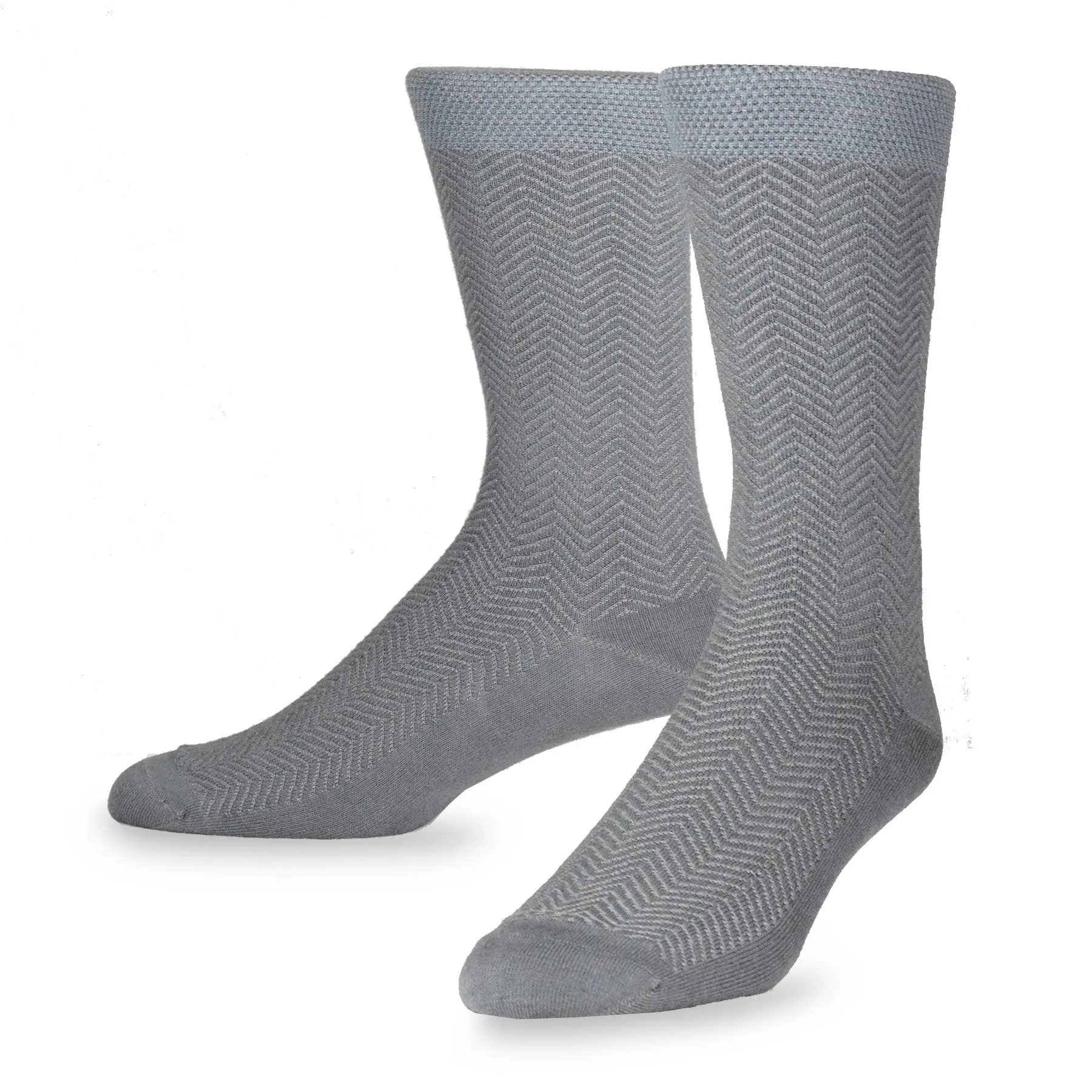 TeeHee Socks Men's Casual Bamboo Crew Mesh Pique Assorted 6-Pack (50020)