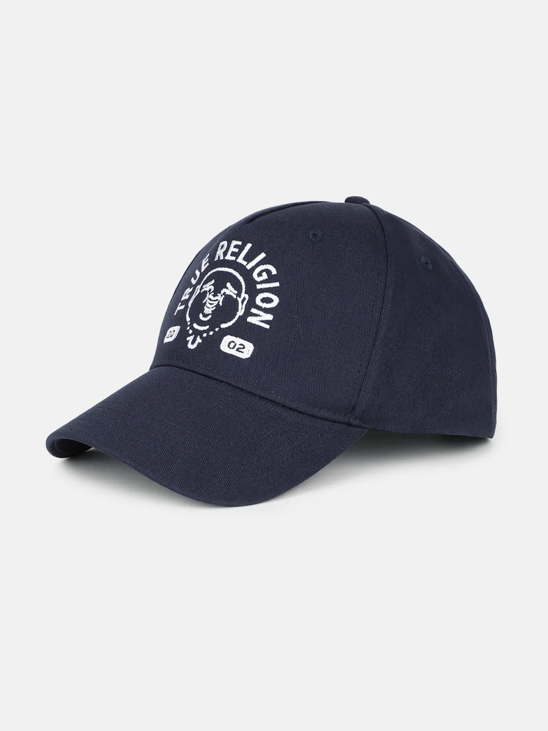 True Religion Men Navy Blue Embroidered Cap