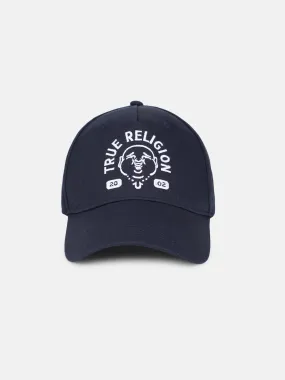 True Religion Men Navy Blue Embroidered Cap