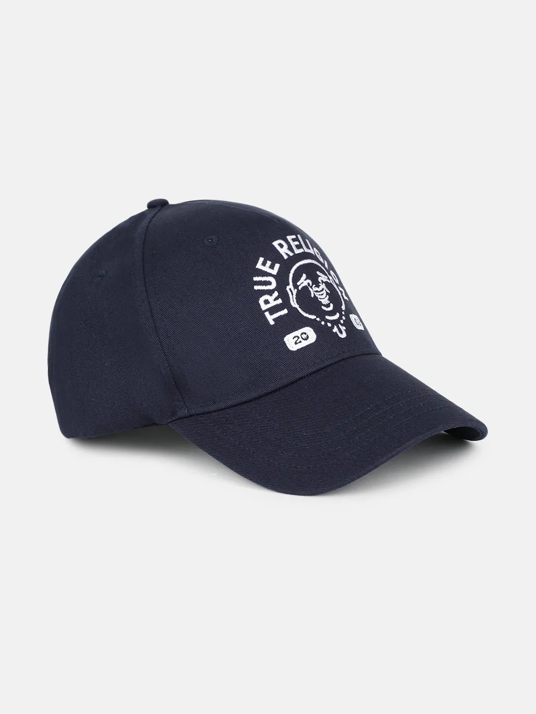 True Religion Men Navy Blue Embroidered Cap