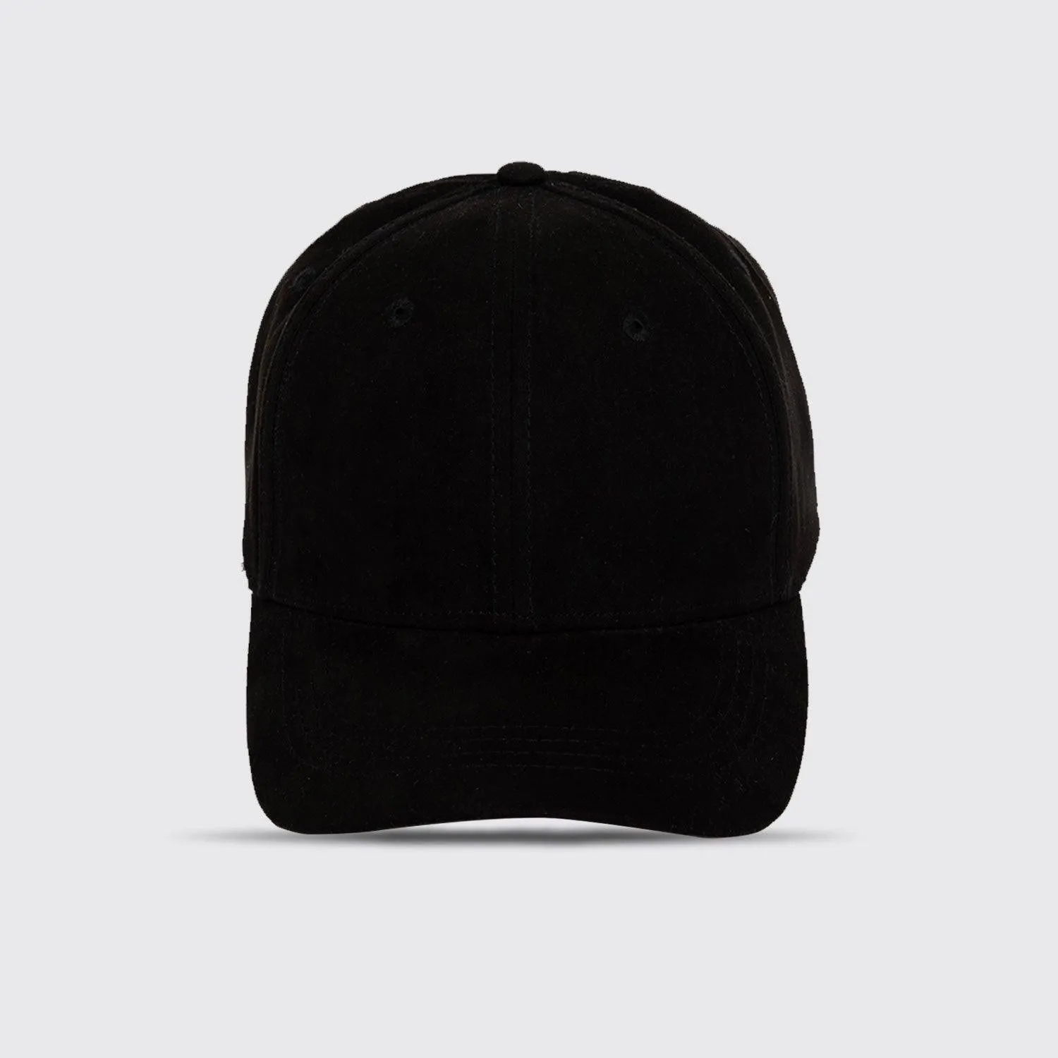 TYNT-Plain Black Suede Cap Unisex