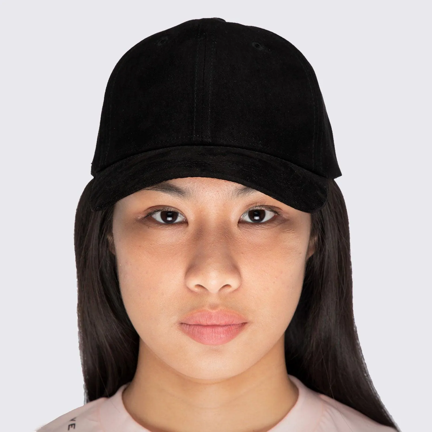 TYNT-Plain Black Suede Cap Unisex