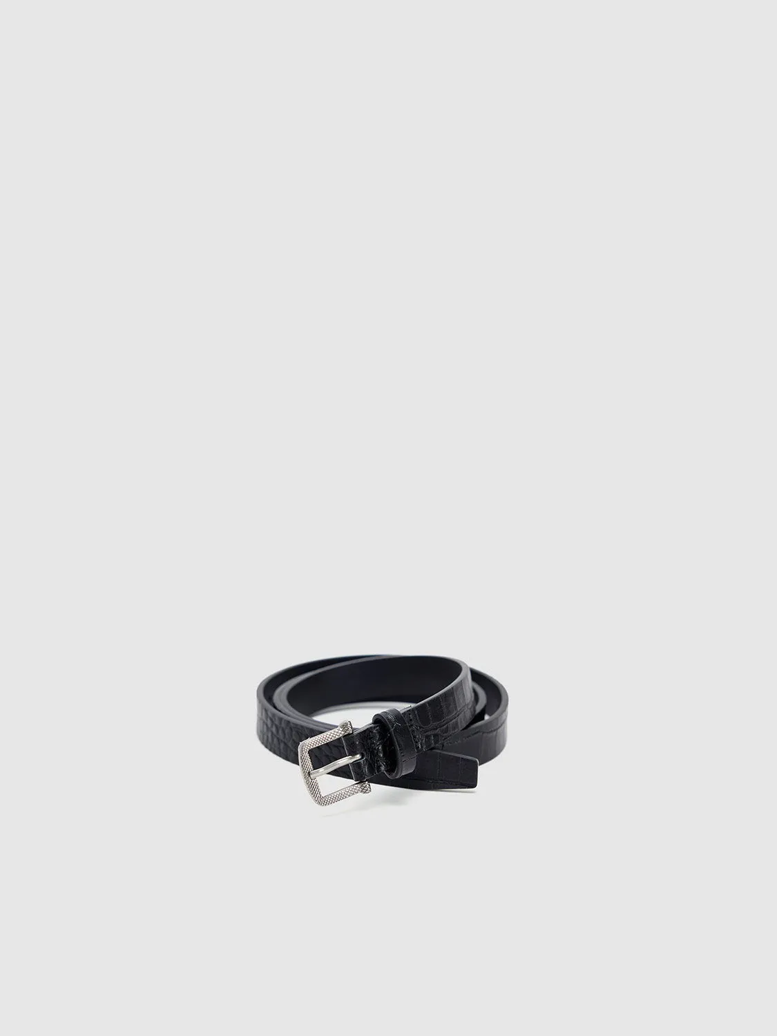 Vegan Leather Skinny Belts