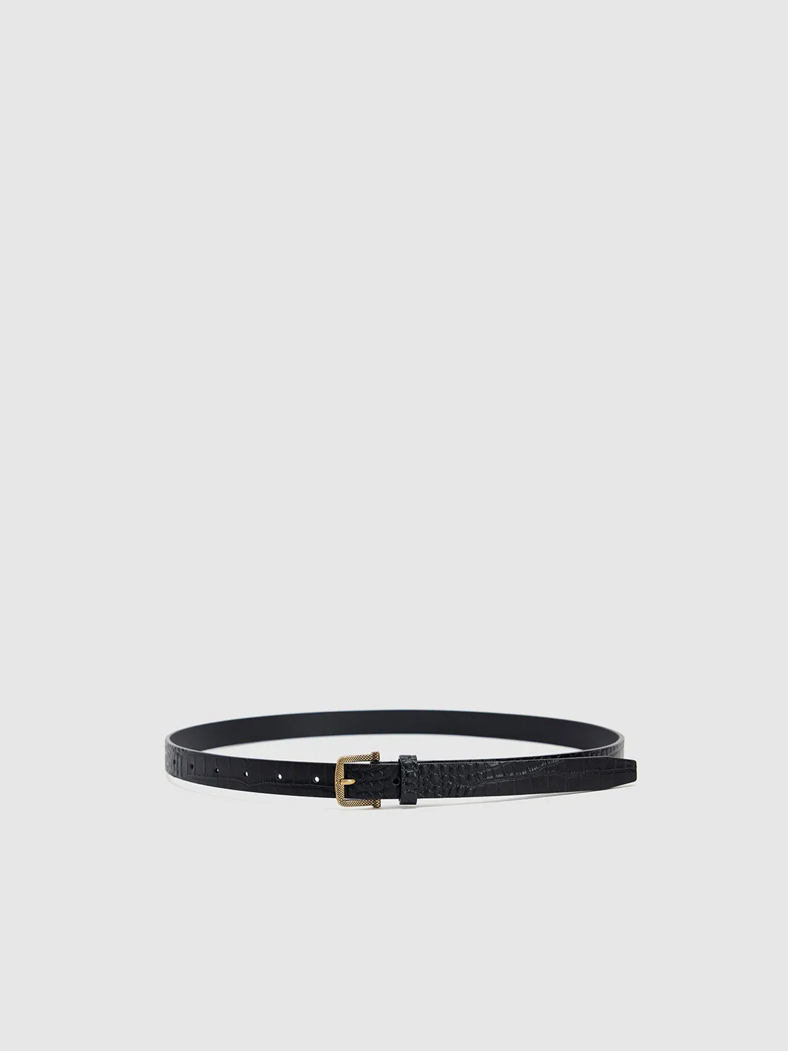 Vegan Leather Skinny Belts