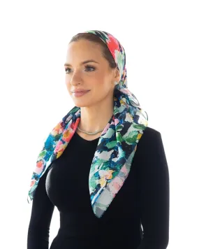 Vivid Flora Square Scarf