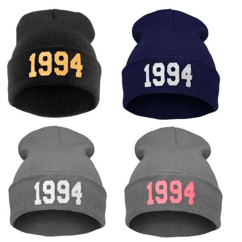 Winter Hats for Women Men 1994 Justin Bieber Style Hip Pop Skullies Beanies Gorro Men Sombreros Hombre Caps B-boy Black Beanie