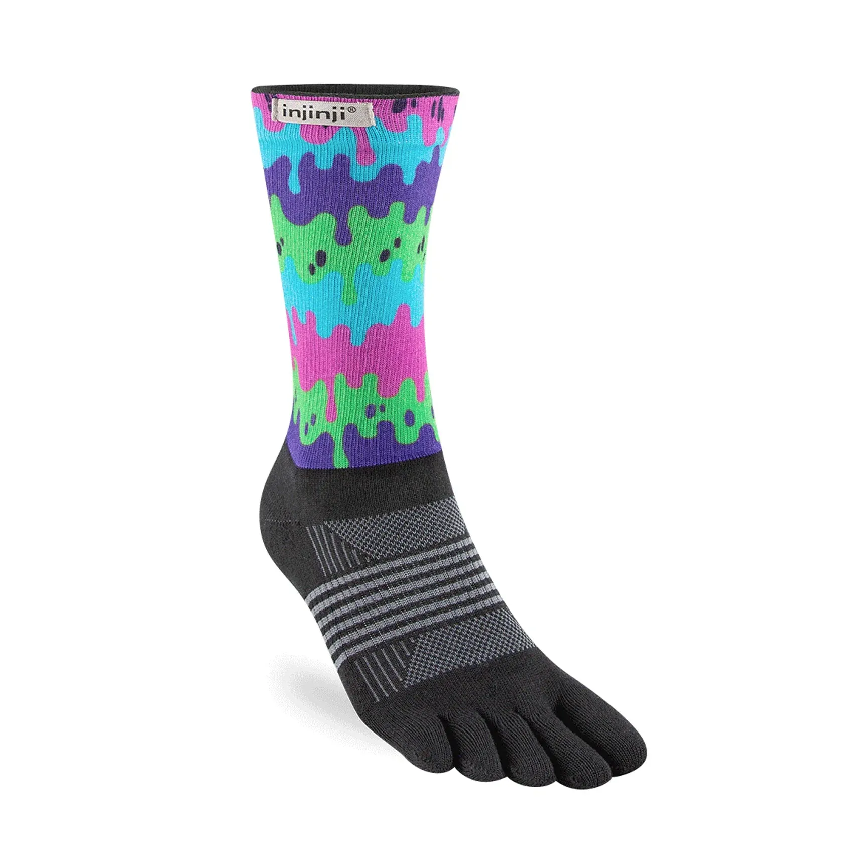 Womens Injinji Trail Spectrum Midweight Crew Socks