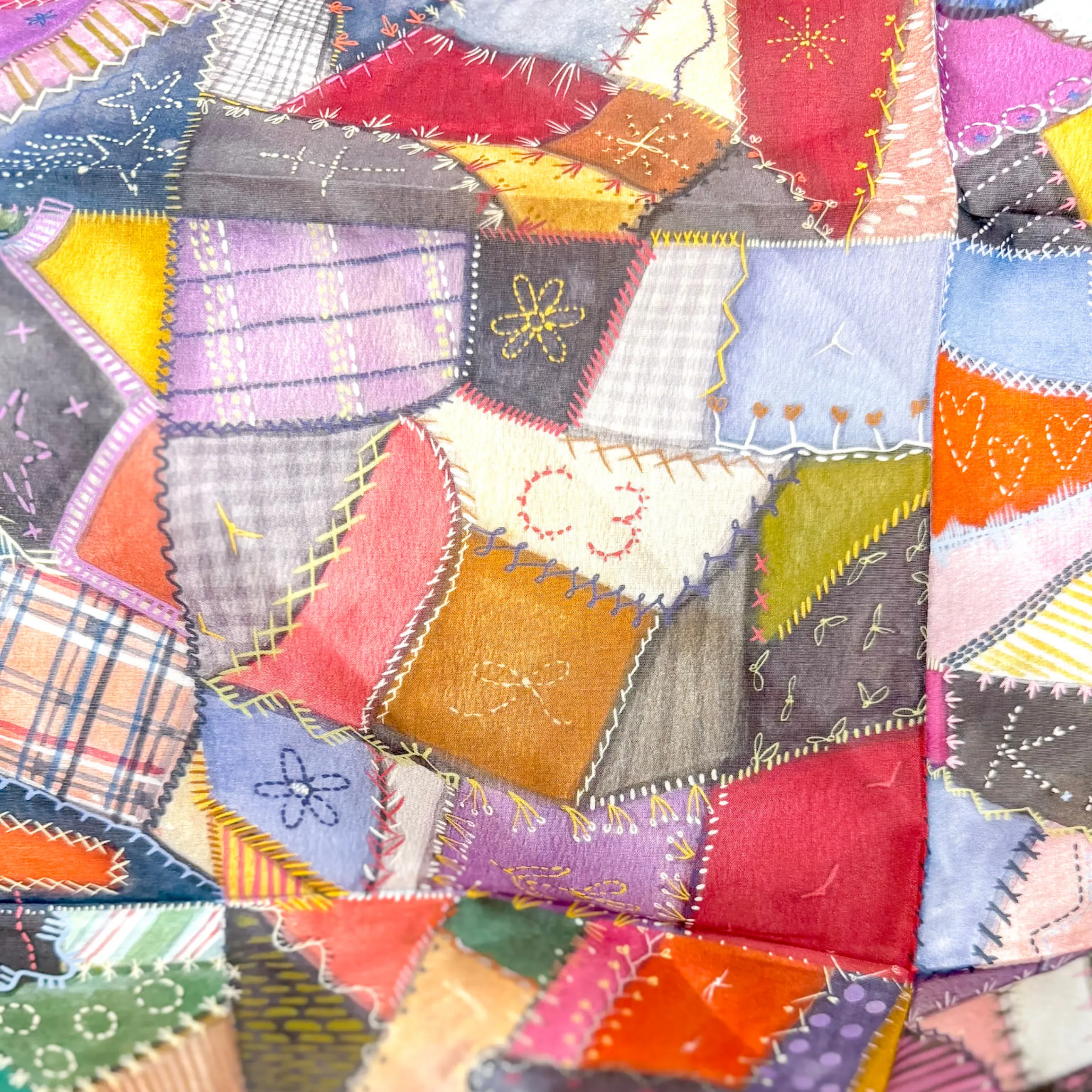 XOXO Art & Co | Crazy Quilt Shorty Wild Rag